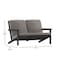 Flash Furniture Black Poly Resin Loveseat-Charcoal Cushions JJ-C14022-BK-GG - alternate 8